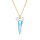 Crystal & Silver Halskette Spike Aurora Borealis Silber vergoldet