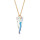 Crystal & Silver Halskette Spike Aurora Borealis Silber vergoldet