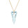 Crystal & Silver Halskette Spike Blue Shade Silber vergoldet