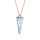 Crystal & Silver Halskette Spike Blue Shade Silber Rosé