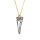 Crystal & Silver Halskette Spike Argent Light Silber vergoldet