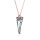 Crystal & Silver Halskette Spike Argent Light Silber Rosé