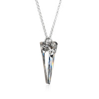 Crystal & Silver Halskette Spike Argent Light in Silber