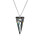 Crystal & Silver Halskette Spike Silver Night in Silber