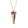 Crystal & Silver Halskette Spike Vitrail Light Silber vergoldet