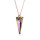 Crystal & Silver Halskette Spike Vitrail Light Silber Rosé
