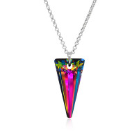 Crystal & Silver Halskette Spike Vitrail Medium in...