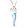 Crystal & Silver Halskette Spike Aurora Borealis Silber Rosé