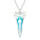 Crystal & Silver Halskette Spike Aurora Borealis in Silber