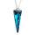 Crystal & Silver Halskette Spike Bermuda Blue in Silber