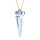 Crystal & Silver Halskette Spike Blue Shade Silber vergoldet