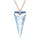 Crystal & Silver Halskette Spike Blue Shade Silber Rosé
