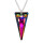 Crystal & Silver Halskette Spike Vitrail Medium in Silber