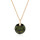 Crystal & Silver Halskette Zirkonia Silber vergoldet Peridot