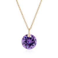 Crystal & Silver Halskette Zirkonia Silber vergoldet...