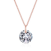 Crystal & Silver Halskette Zirkonia Silber...