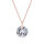 Crystal & Silver Halskette Zirkonia Silber Rosé Crystal