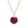 Crystal & Silver Halskette Zirkonia Silber Rosé Rot
