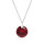 Crystal & Silver Halskette Zirkonia in Silber Rot