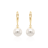 Crystal &amp; Silver Pendel-Ohrh&auml;nger Pearl
