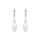 Crystal & Silver Pendel-Ohrhänger Briolette in versch. Farben