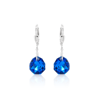 Crystal & Silver Pendel-Ohrhänger Majestic in versch. Farben