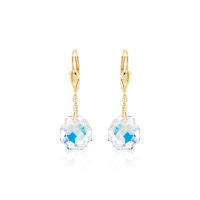 Crystal & Silver Pendel-Ohrhänger Majestic in versch. Farben