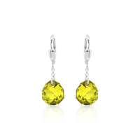 Crystal & Silver Pendel-Ohrhänger Majestic in versch. Farben