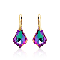 Crystal & Silver Ohrhänger Baroque Silber...