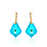 Crystal & Silver Ohrhänger Baroque Silber...