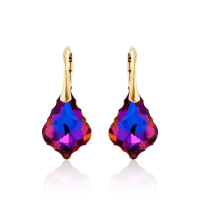 Crystal & Silver Ohrhänger Baroque Silber...