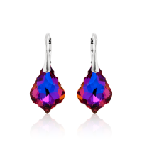 Crystal & Silver Ohrhänger Baroque in Silber...