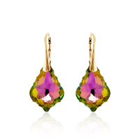 Crystal & Silver Ohrhänger Baroque Silber...