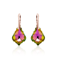 Crystal & Silver Ohrhänger Baroque Silber...