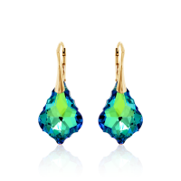 Crystal & Silver Ohrhänger Baroque Silber...