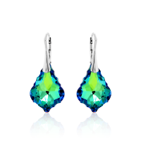 Crystal & Silver Ohrhänger Baroque in Silber Sphinx