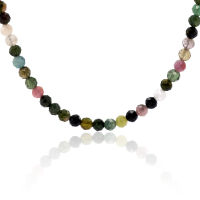 Stone &amp; Silver Halskette Turmalin multicolor