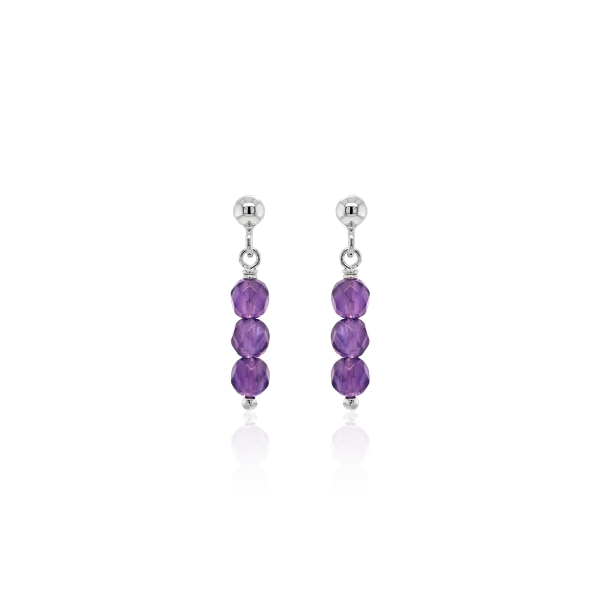 Stone & Silver Ohrstecker Amethyst