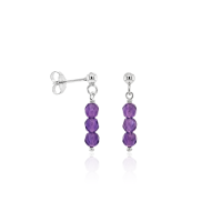 Stone &amp; Silver Ohrstecker Amethyst