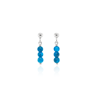 Stone &amp; Silver Ohrstecker Apatit