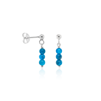 Stone &amp; Silver Ohrstecker Apatit