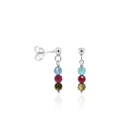 Stone &amp; Silver Ohrstecker Turmalin multicolor