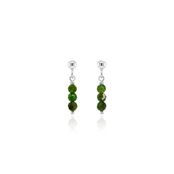 Stone & Silver Ohrstecker Diopsid