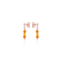 Crystal & Silver Ohrstecker Zirkonia-Pearl in versch. Farben