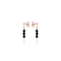 Crystal & Silver Ohrstecker Zirkonia-Pearl in versch. Farben