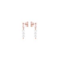 Crystal & Silver Ohrstecker Zirkonia-Pearl Crystal...