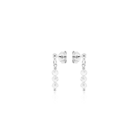 Crystal & Silver Ohrstecker Zirkonia-Pearl Crystal...