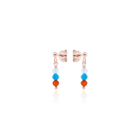 Crystal & Silver Ohrstecker Zirkonia-Pearl in Silber...
