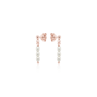 Pearl &amp; Silver Ohrstecker