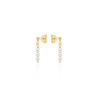 Crystal &amp; Silver Ohrstecker Crystal Pearl